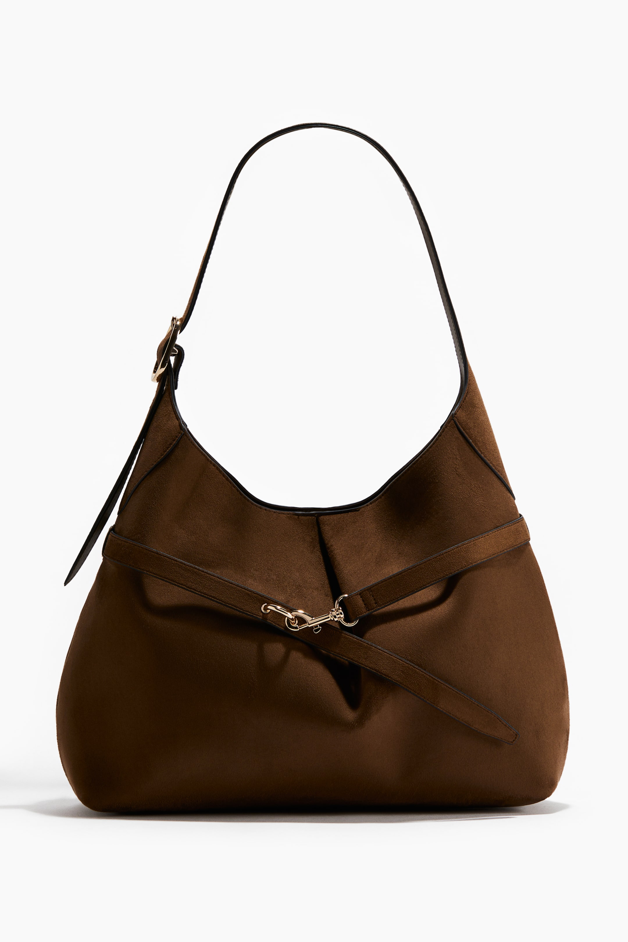 Slouchy Shoulder Bag - Burgundy