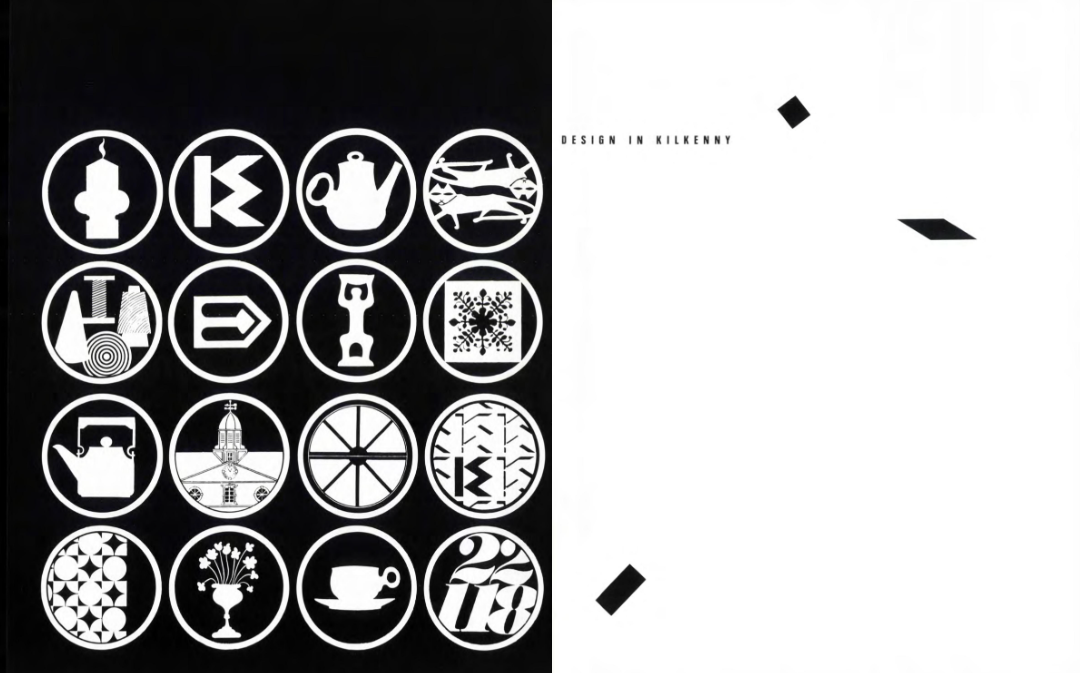 Book on Kilkenny workshop, black and white spread