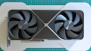 NVIDIA GeForce RTX 5080 Founders Edition showing dual fans