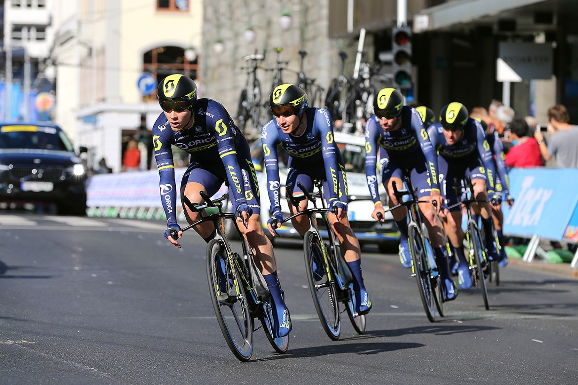Orica-Scott recon the Worlds TTT course