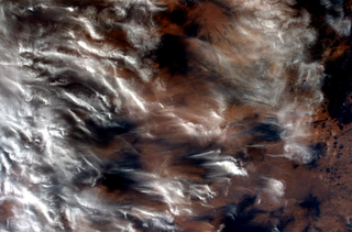 Clouds Over the Desert from International Space Station Expedition 42