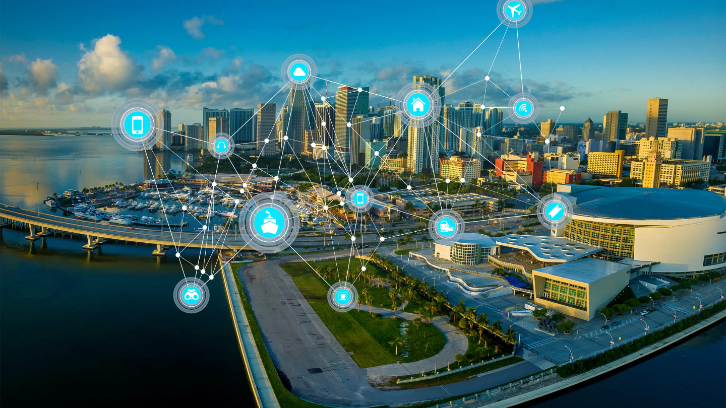 5G smart city.