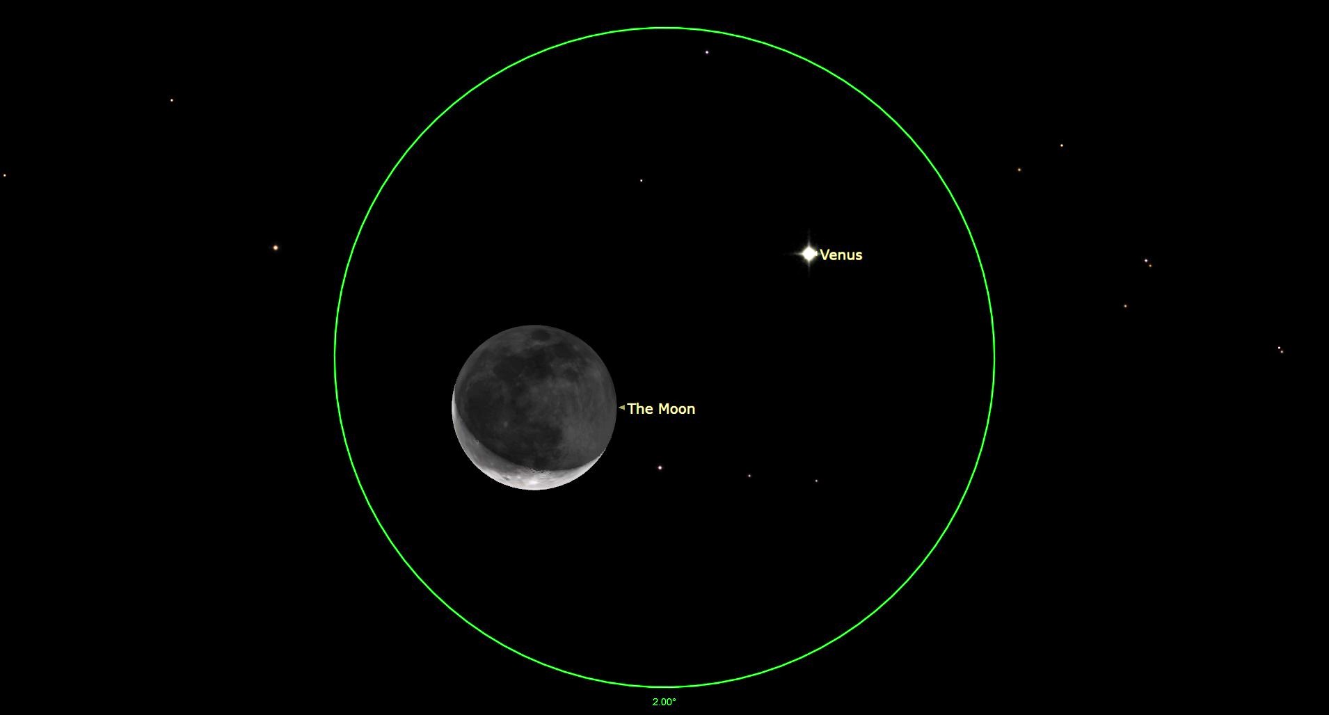 See bright Venus and the crescent moon light up the early morning sky on Nov. 9 Space