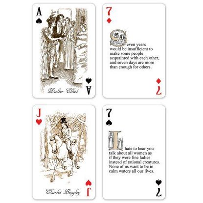 Prospero Art Jane Austen Playing Cards 