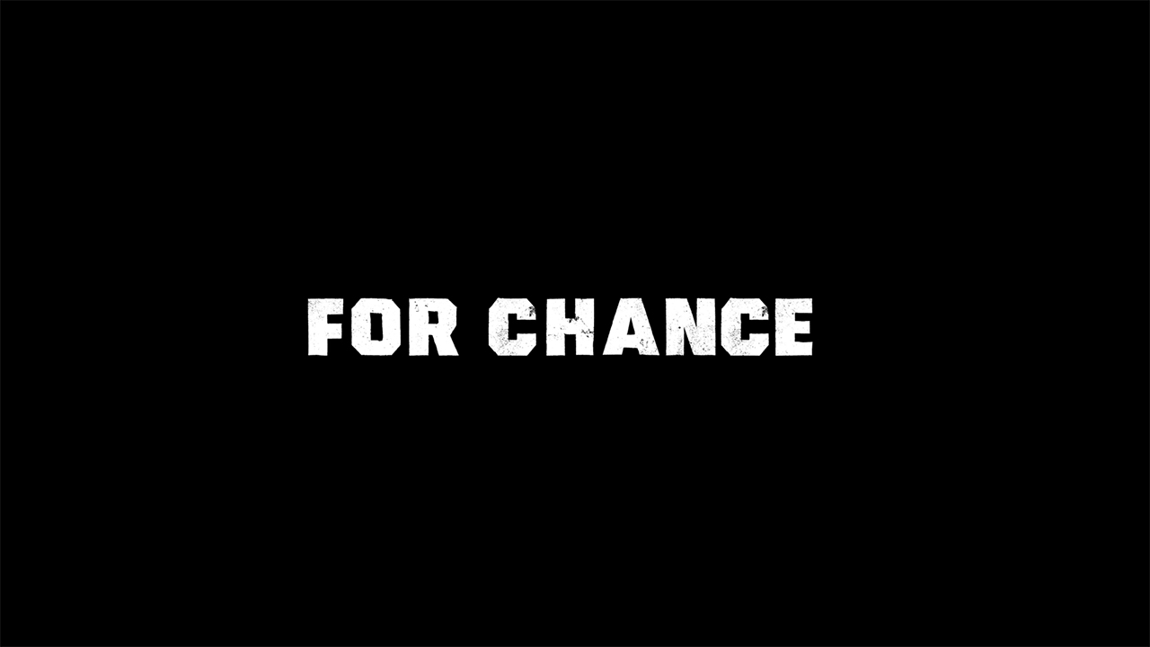 White writing on a black background that reads &#039;For Chance&#039; in Gen V season 2