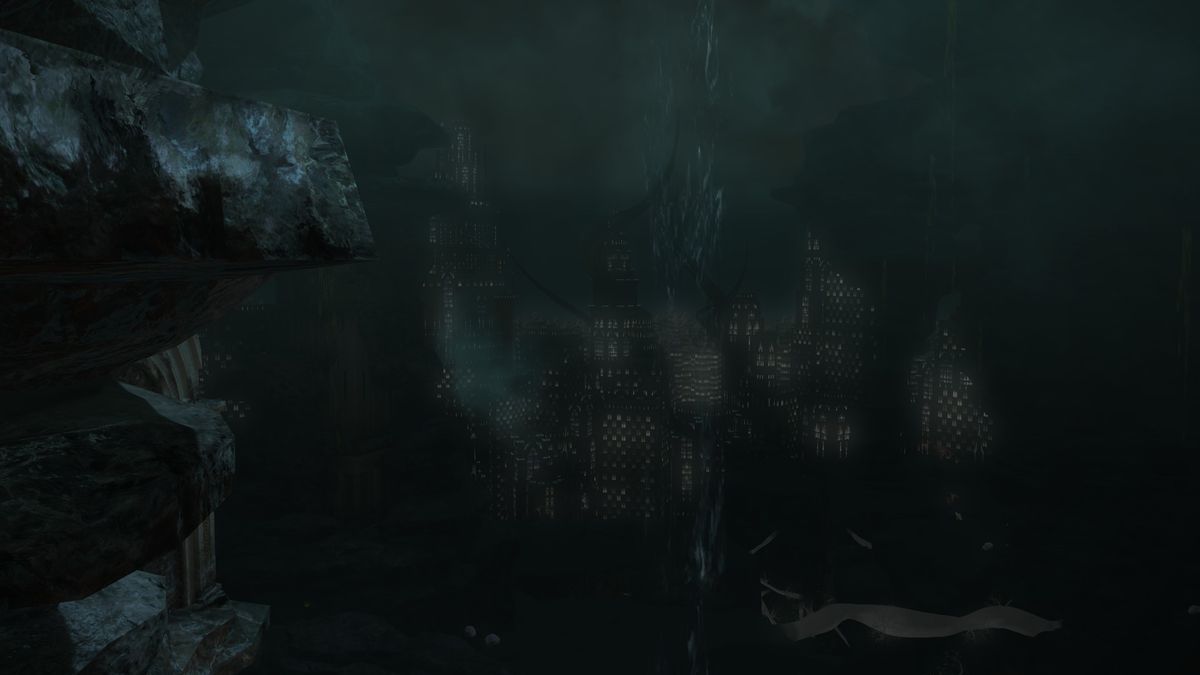 Several images displaying the impact of Final Fantasy 14: Dawntrail's graphics update on older zones.