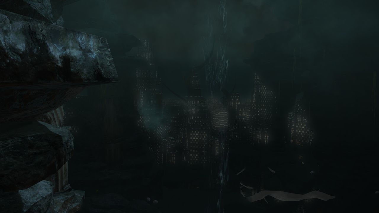 Several images displaying the impact of Final Fantasy 14: Dawntrail's graphics update on older zones.