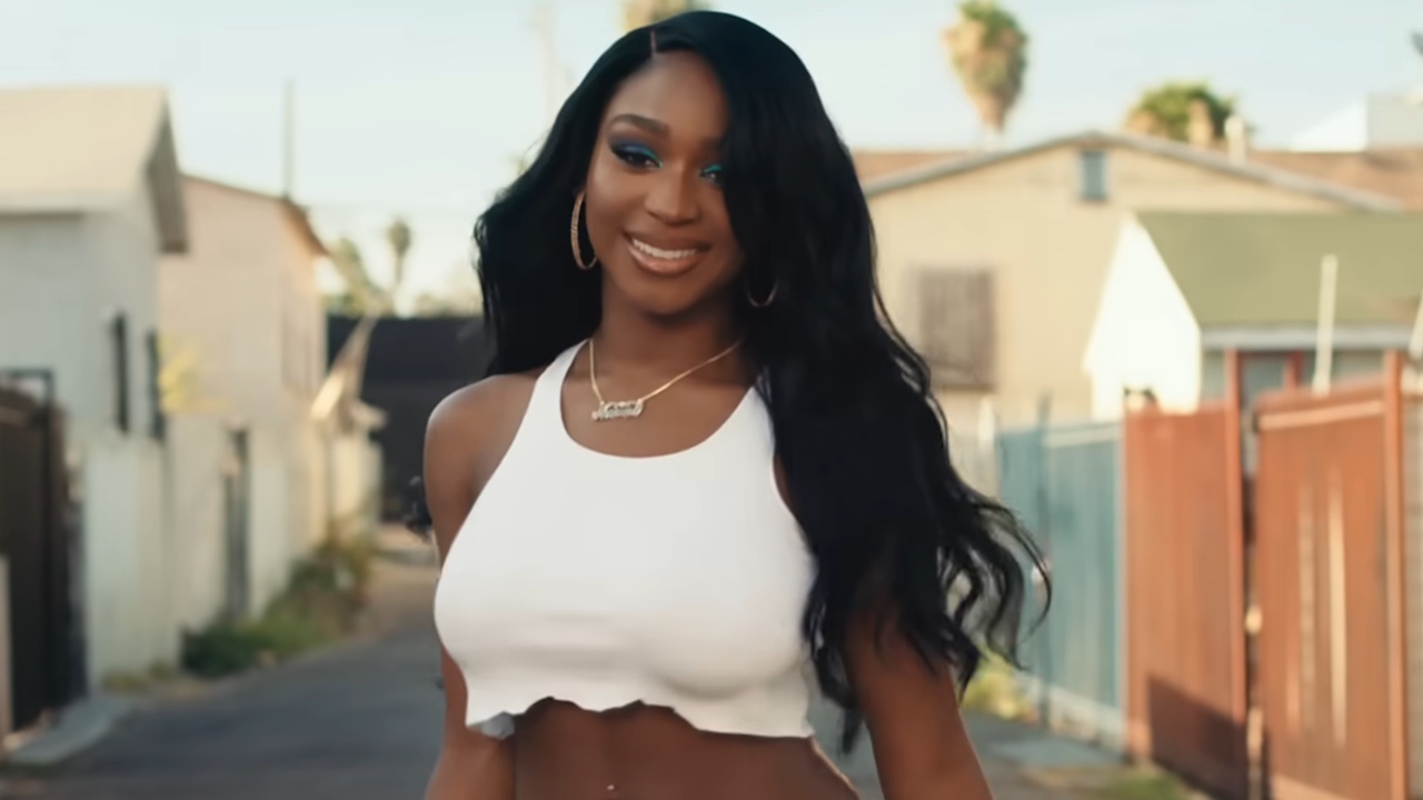 Normani in the music video for "Motivation."