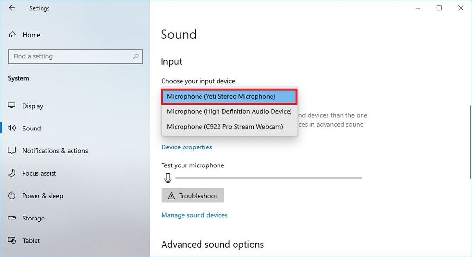 How to set up a microphone as the new default on Windows 10 Windows