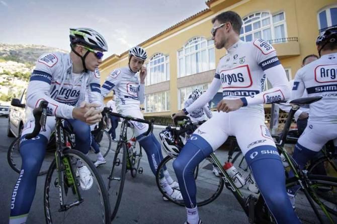 Tobias Ludvigson and Tom Stamsnijder (Argos Shimano)