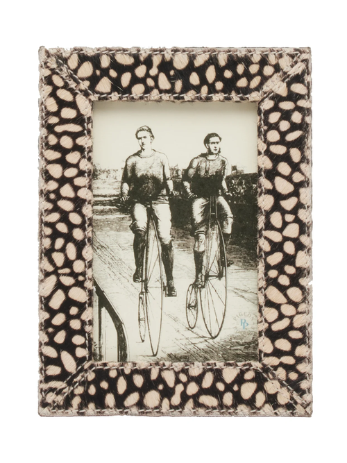 Hana Cheetah Print Hair-On-Hide Picture Frames