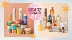 two images of a handful of products that won the woman&home beauty awards 2025