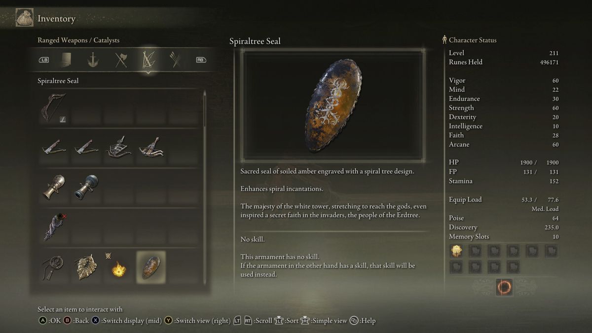 Elden Ring painting locations - Spiraltree Seal