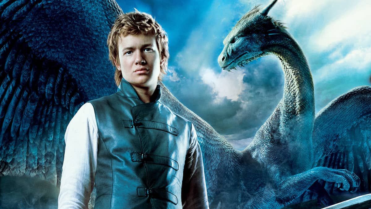 Poster for Eragon, featuring Eragon and dragon