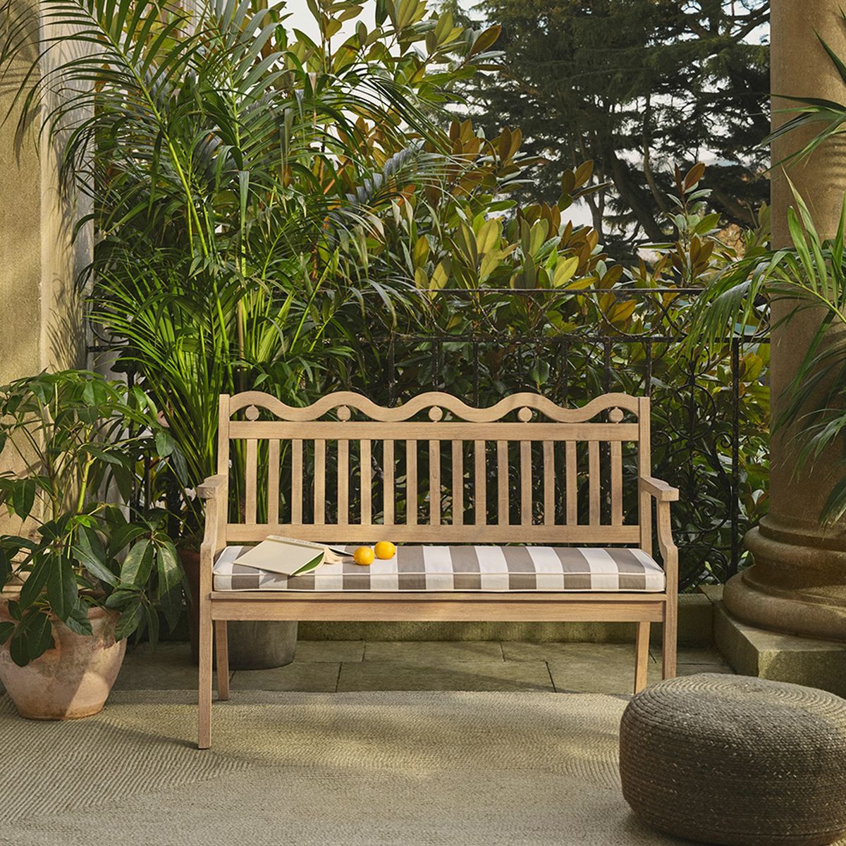 This John Lewis garden bench takes the scallop trend outside | Ideal Home