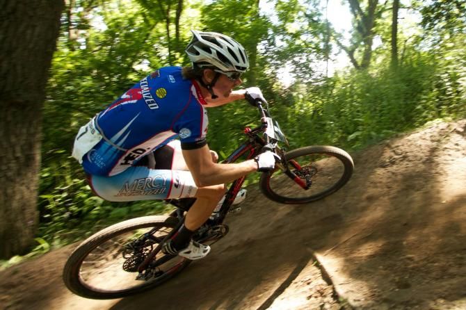 Kevin McConnell (Mercy-Specialized) chases down the leaders