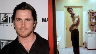 L-Christian Bale, R-Christian Bale in The Machinist