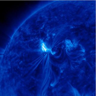 The sun unleashed two massive X-class solar flares on March 6, 2012.