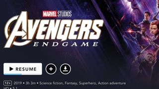 Download-symbol på Disney+