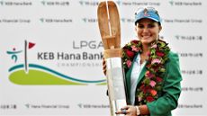 weird and wonderful golf trophies certainly include this HanaBank Championship one 