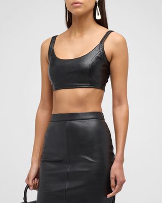 Mercury Recycled Leather Bralette