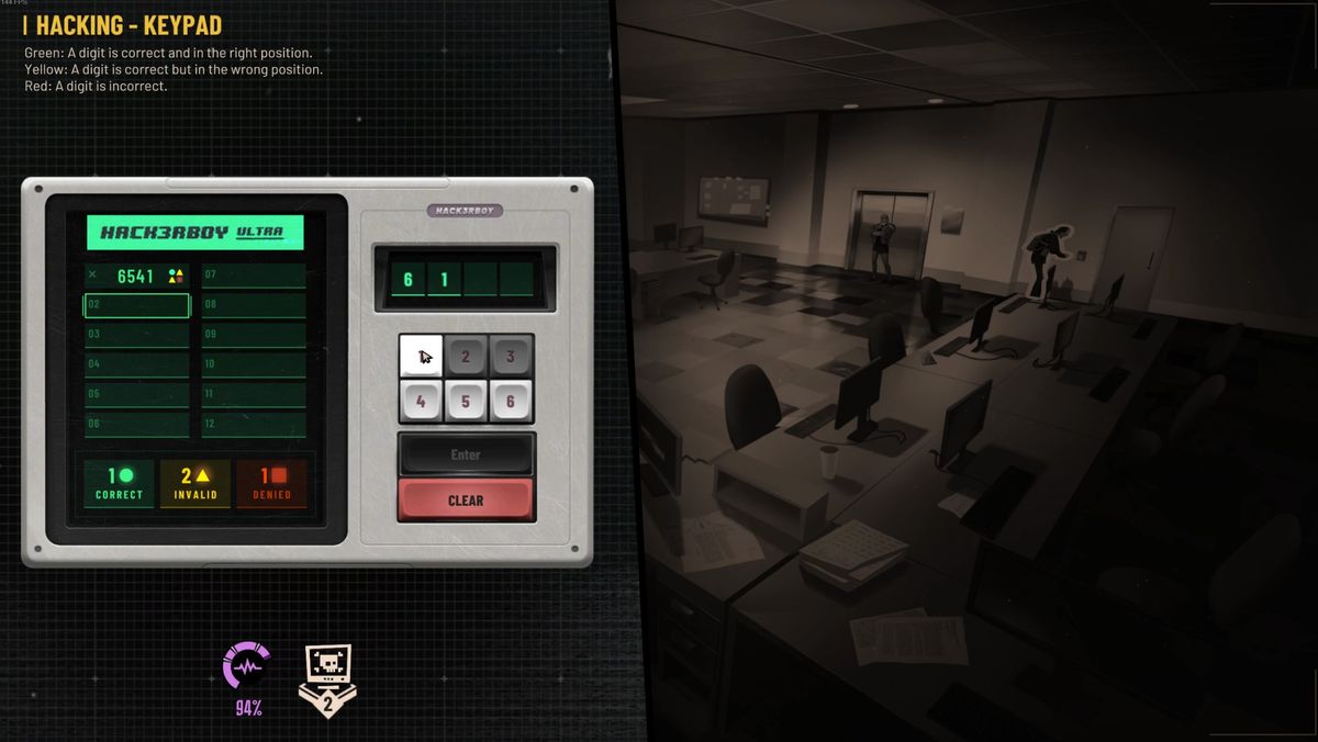 Sunday Gold's password guessing hacking minigame