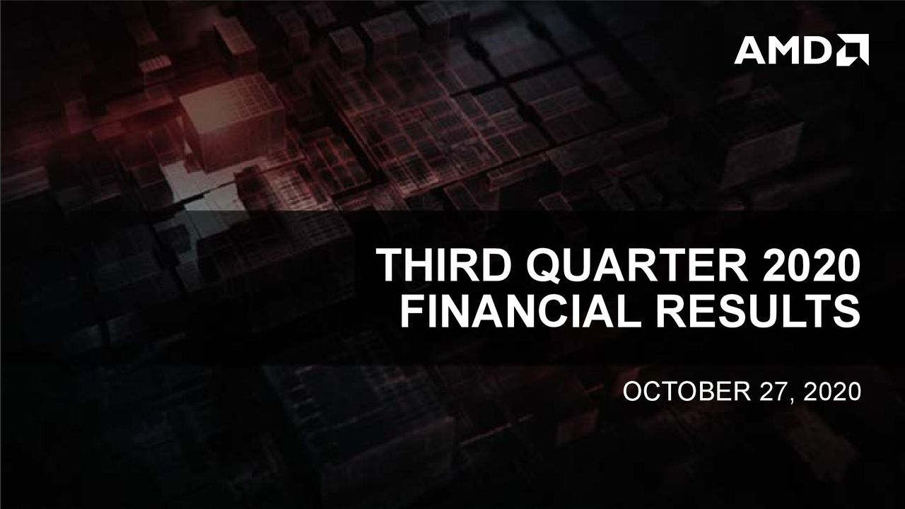 AMD Q3 2020 Financials
