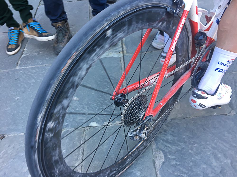 Post-race the riders understood why they needed a 28 cog for the climb to Siena