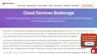 Jamcracker's cloud services brokerage website