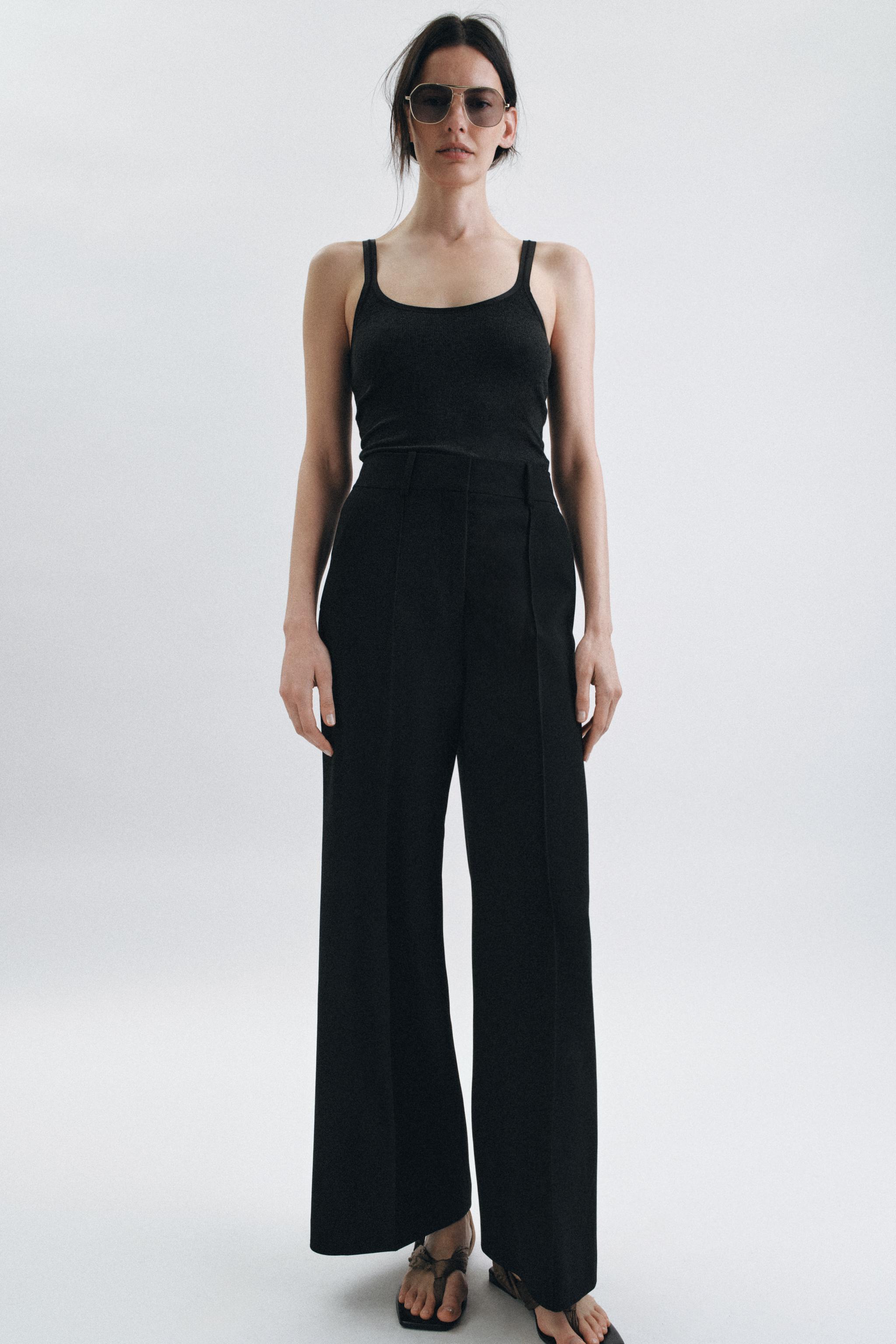 Zw Collection Straight-Leg Trousers With Seams