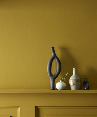 Turmeric colored paint