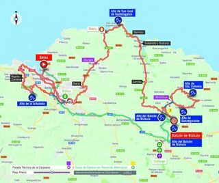 Map of the 2018 Vuelta a España stage 17