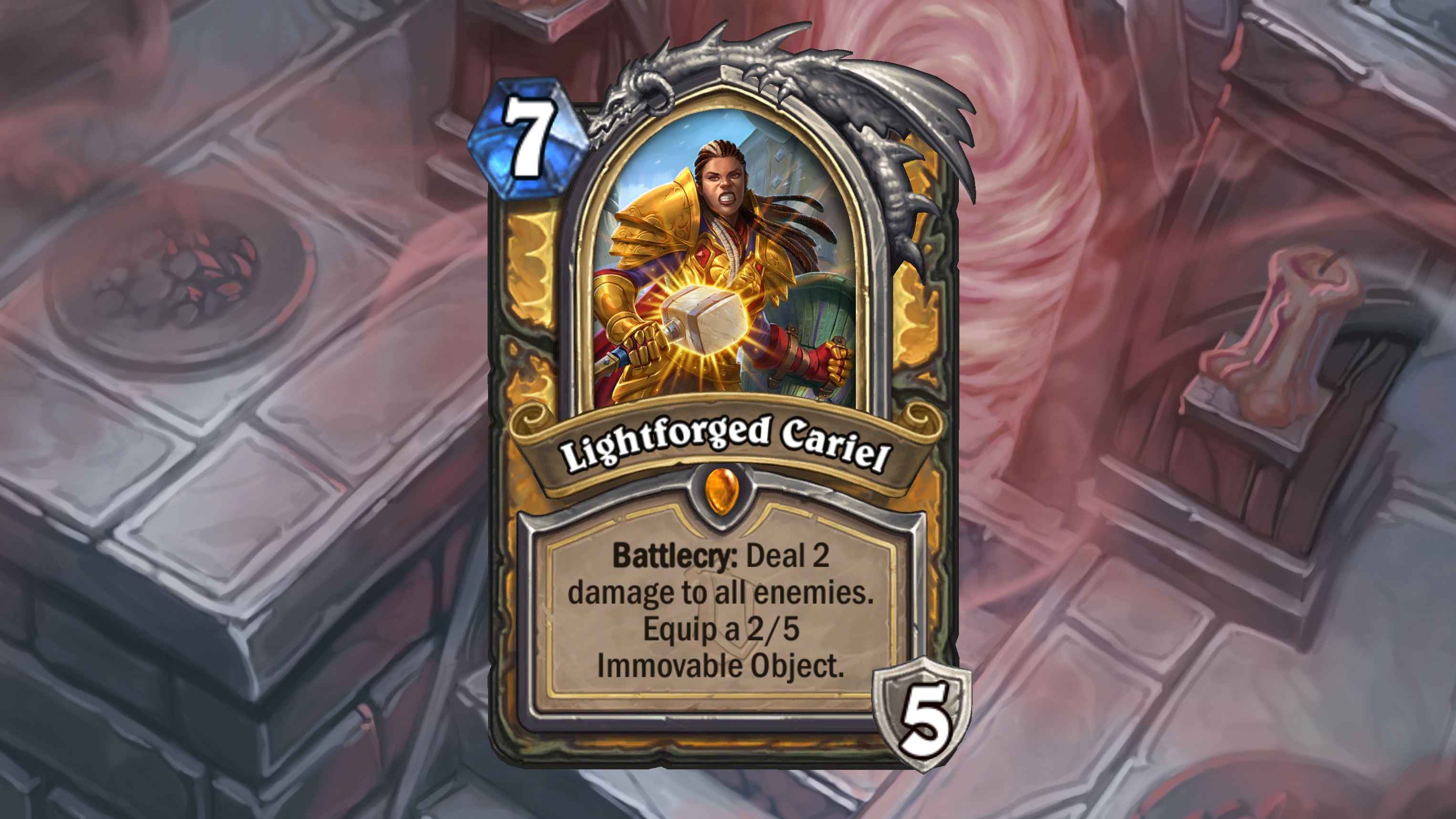 Card art from Hearthstone.