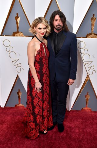 Dave Grohl & His Wife At The Oscars 2016