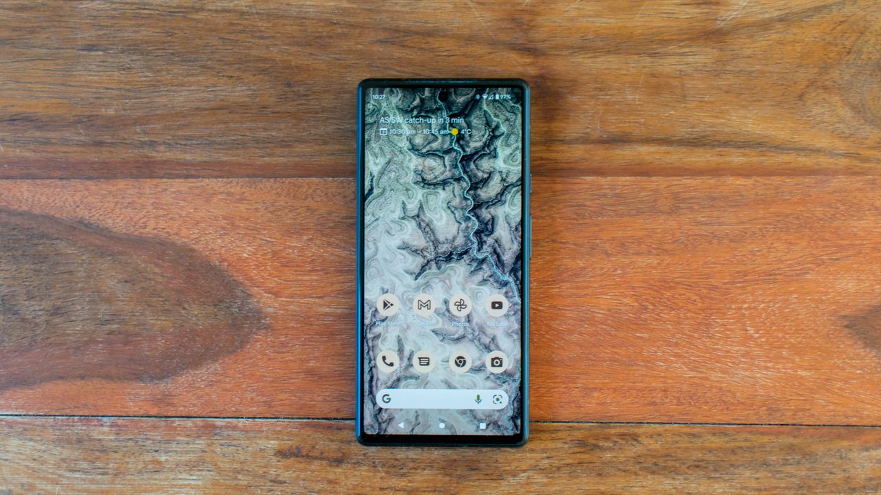 A photograph of the Google Pixel 6 on a table
