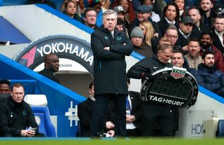 Everton manager Carlo Ancelotti had little to smile about on Sunday