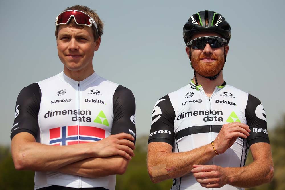 Edvald Boasson Hagen and Tyler Farrar (Dimension Data)