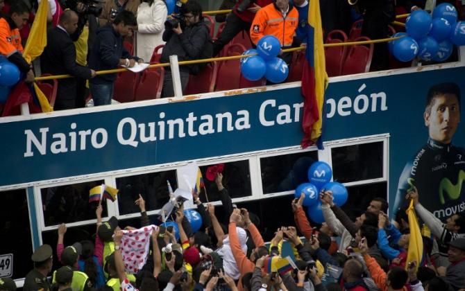 The crowds were out to welcome Quintana home