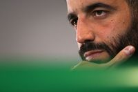 Manchester United manager Ruben Amorim addresses a press conference at the Jose Alvalade stadium in Lisbon on February 14, 2022, on the eve of the UEFA Champions League football match between Sporting CP and Manchester City.