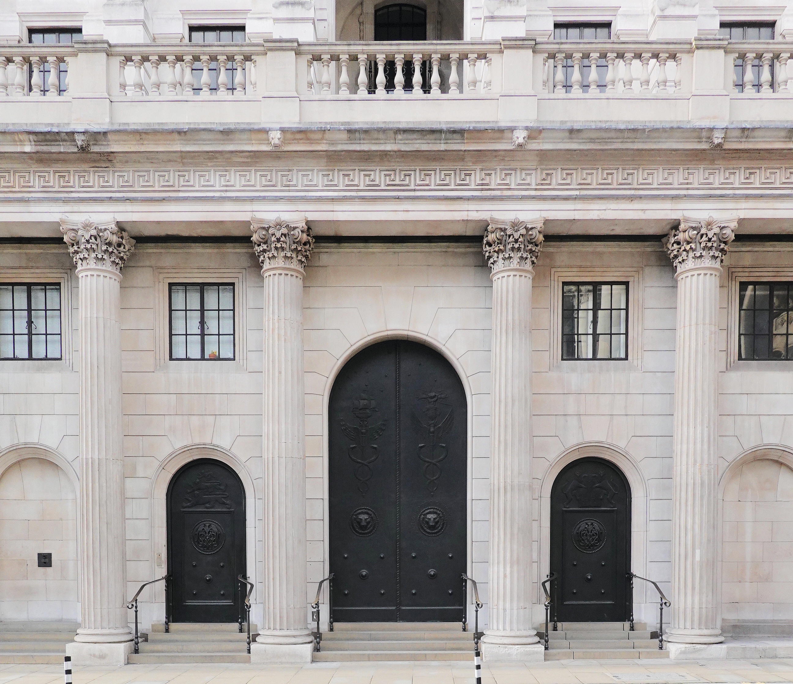 The Bank of England in Threadneedle Street, London