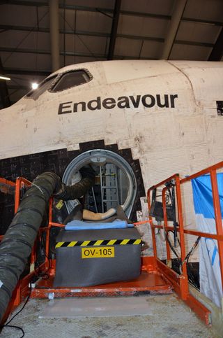 Shuttle Endeavour's Water Tanks