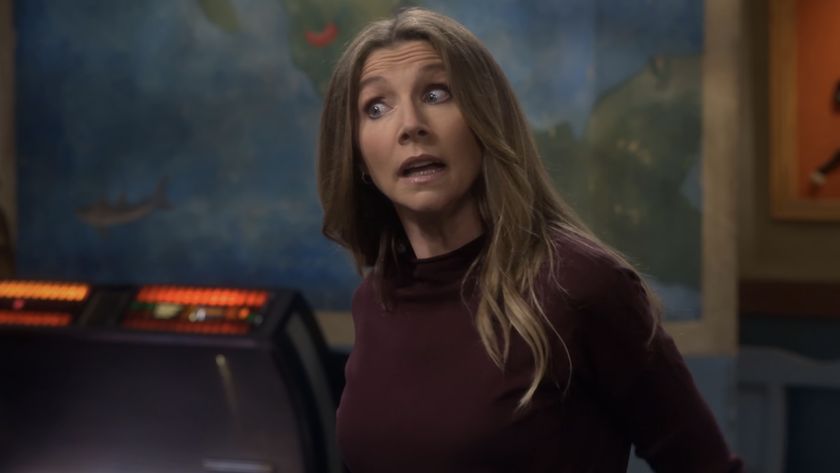 Andrea talking to Becky in the Lunch Box on The Conners Season 1