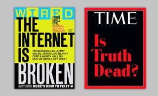 magazine cover: Wired and Time