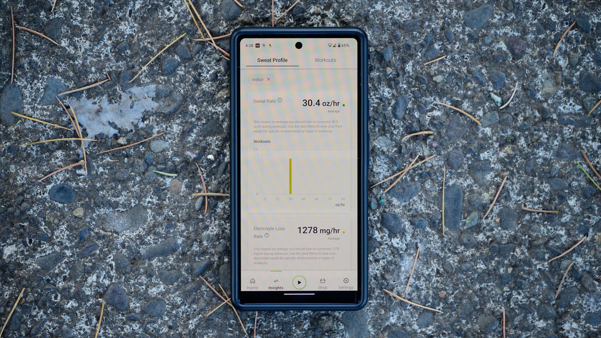 App screen on phone