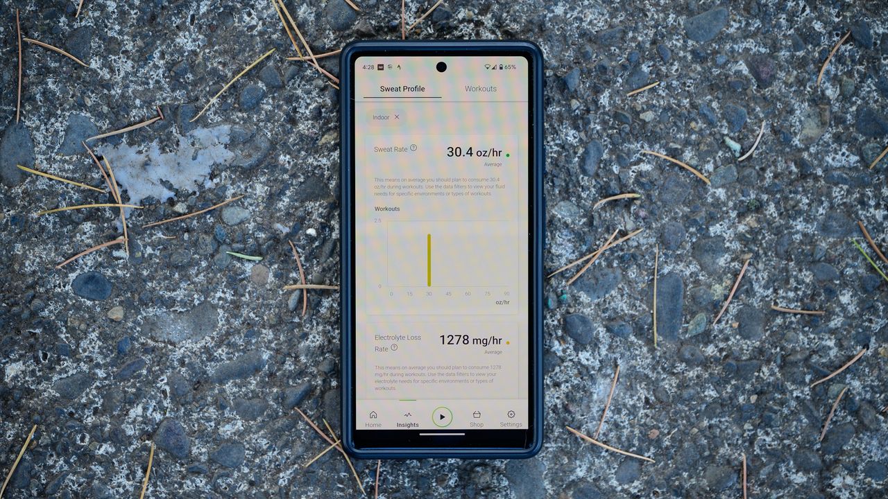 App screen on phone