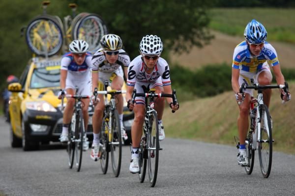 The break which formed was decisive - Emma Johansson (Redsun Cycling Team), Emma Pooley (Cervelo Test Team), Judith Arndt (HTC - Columbia Women) and Marianne Vos (Nederland Bloeit) counterattacked after Armitstead had been caught