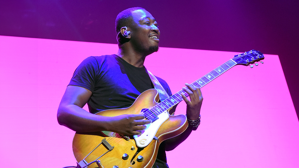 Isaiah Sharkey performs with John Mayer at Lakewood Amphitheatre on August 10, 2017 in Atlanta, Georgia