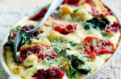 Gnocchi bake with ham and spinach | Italian Recipes | GoodtoKnow