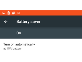 turn on battery saver