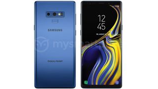 This could be the Samsung Galaxy Note 9 in blue. Credit: MySmartPrice